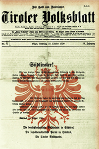 Annexion von Südtirol an Italien