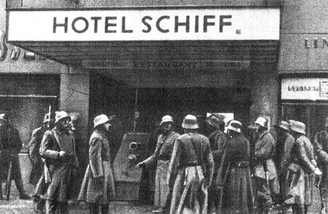 Bürgerkrieg in Österreich zwischen den christlichsozialen Heimwehren und dem sozialistischen Schutzbund